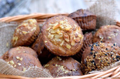 Some bread and cake made from buckwheat.