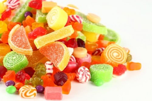 Candies full of sugar foods that make you age faster