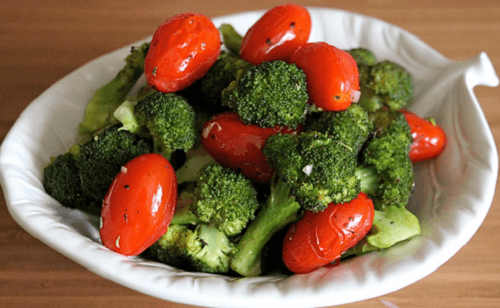 Tomato and broccoli are great filling foods