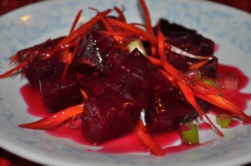 Beets on a plate