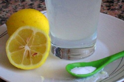 Lemon juice and baking soda