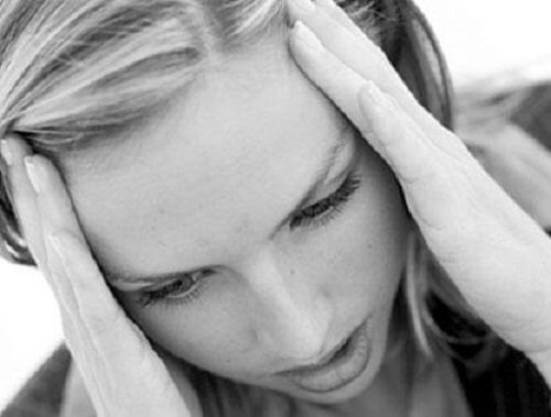 A stressed out woman.