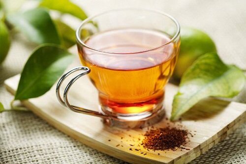 A cup of roibos tea.
