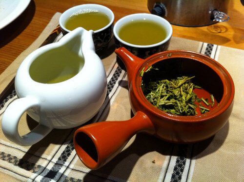 linden and green tea