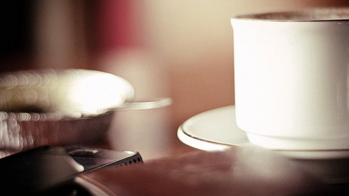 Cup of coffee on a table