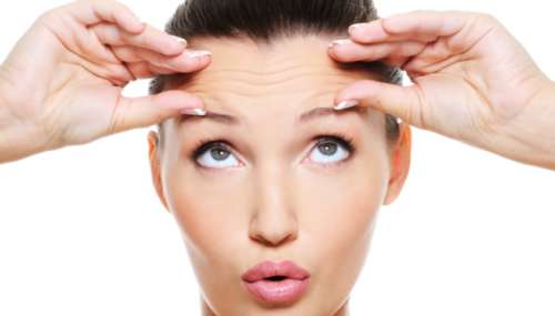 Facial exercises to look younger might work on forehead wrinkles