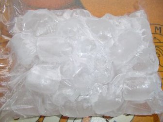 Pack of ice cubes