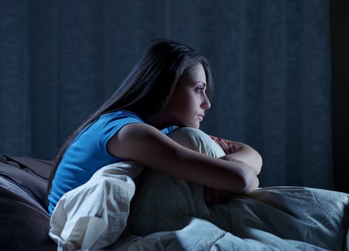 Woman with insomnia