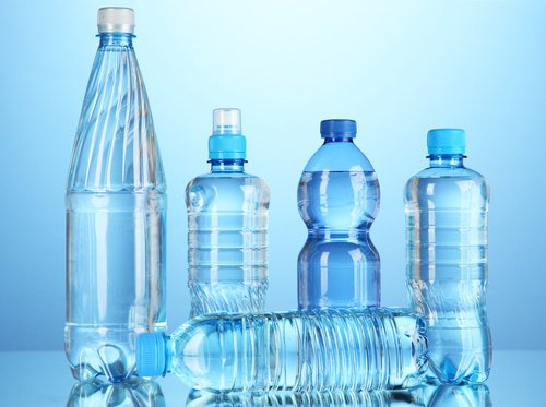 Water bottles.