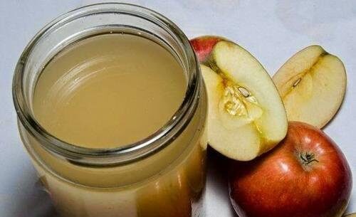Homemade apple cider vinegar and honey