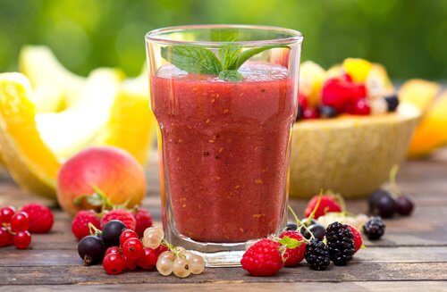 A red passion smoothie.