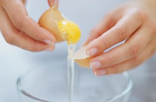 Separating egg whites