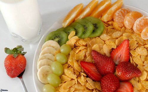 Healthy Breakfast fruits