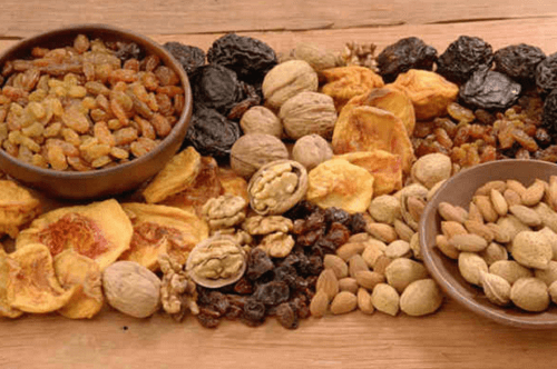 Nuts and dried fruits