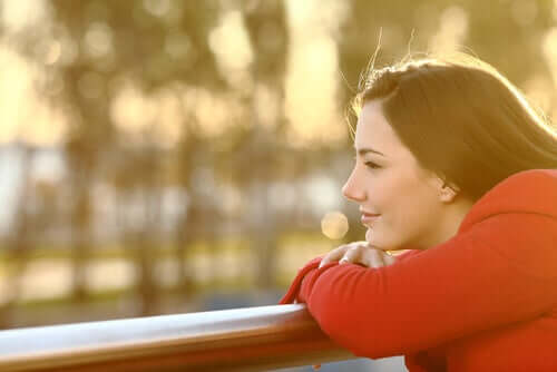 A happy woman.