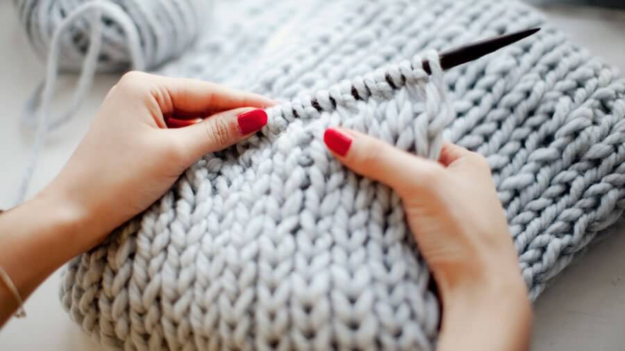 kntting-grey