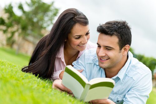 couple reading together