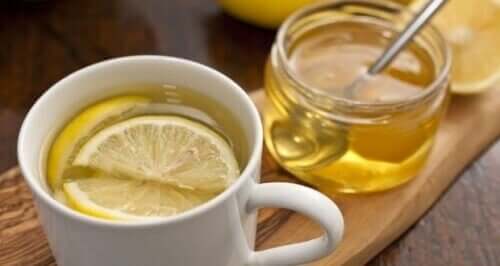Lemon water.