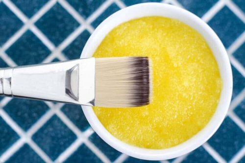 A lemon and sugar mask.