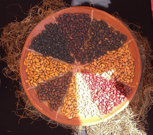A plate of beans and pulses
