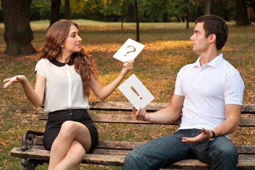 couple trying to communicate