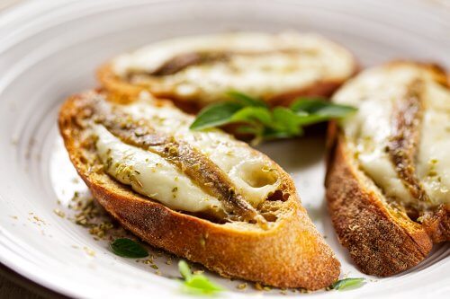 sardines on bread