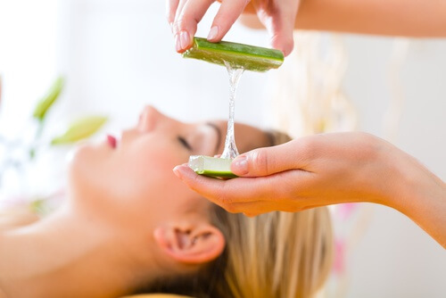 homemade aloe vera gel application