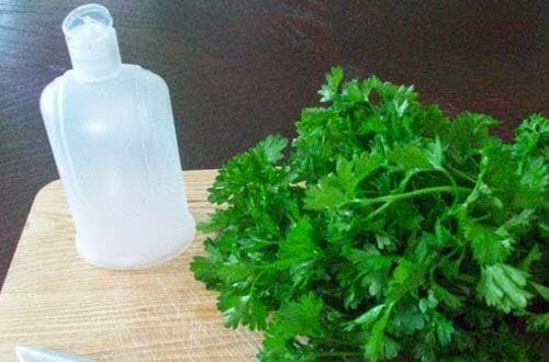 Parsley lotion.