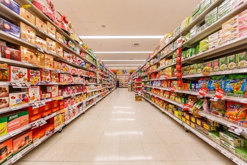 Supermarket aisle