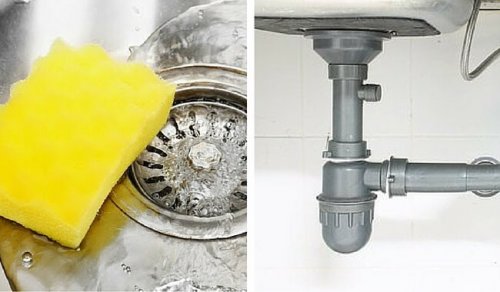 eliminate odor kitchen sink drain