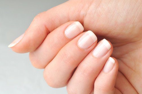 Close up of finger nails