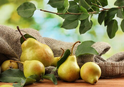 You might use pears to treat bloating.