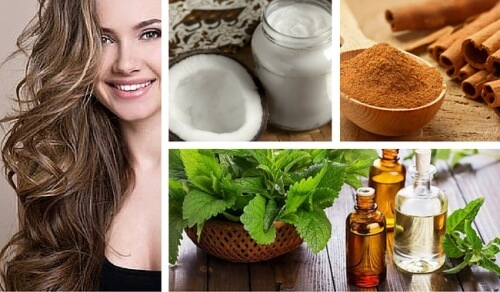 Coconut, Mint, and Cinnamon Remedy to Stimulate Hair Growth