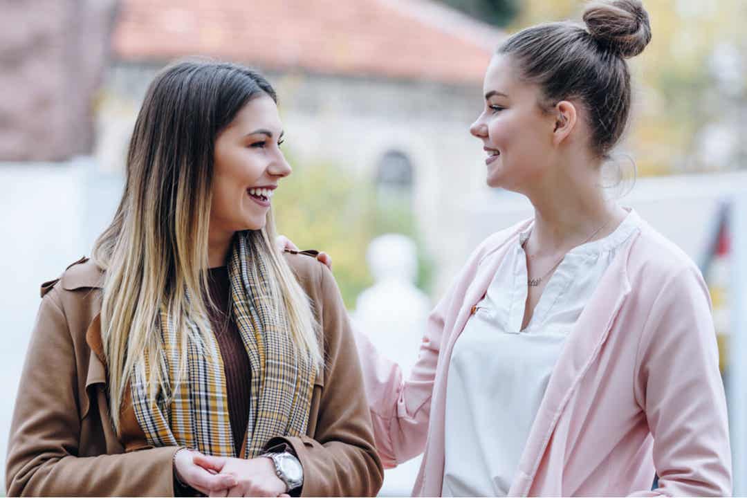 Two friends making memories.