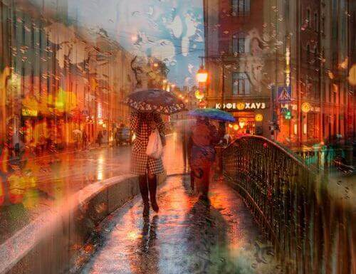Rainy day in the city