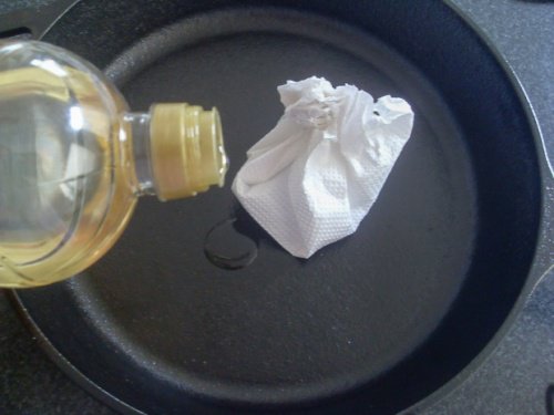 Oil your pan to keep food from sticking