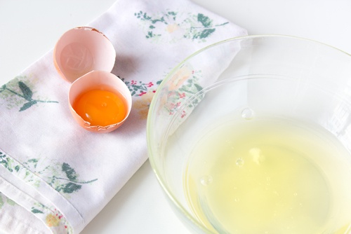 Egg whites treatment.