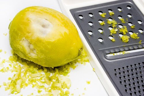 Grated lemon peel