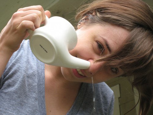 saline solution, one of the remedies to relieve nasal congestion