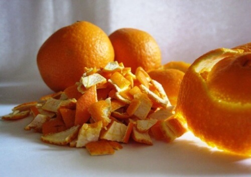 Orange peels.