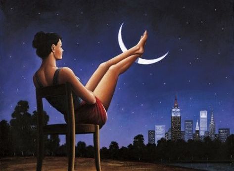 1 woman and moon Things Happen