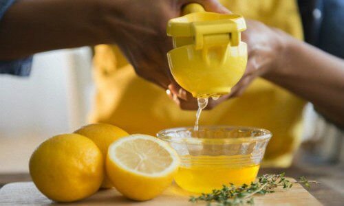 Lemon juice.