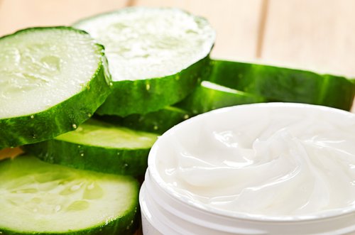 cucumber-cream facial sagging