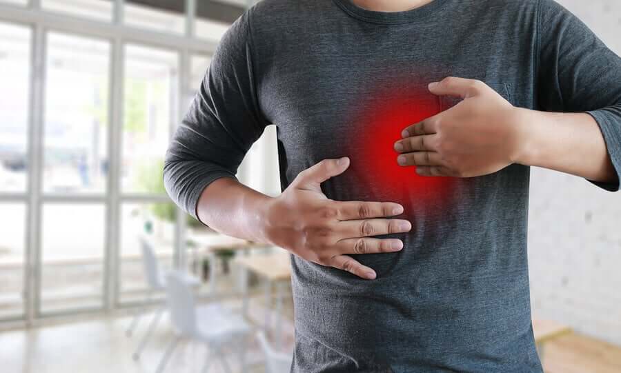 A man with acid reflux.