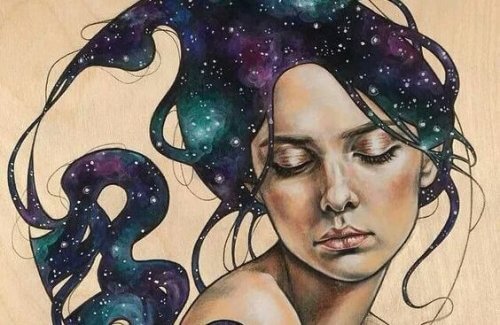 3-女人和夜晚頭髮