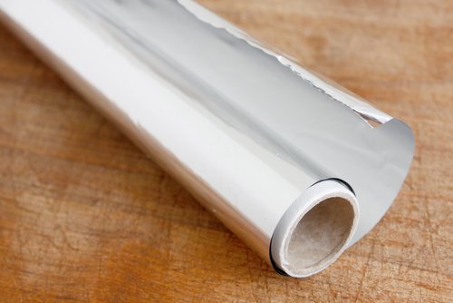 Aluminum foil.