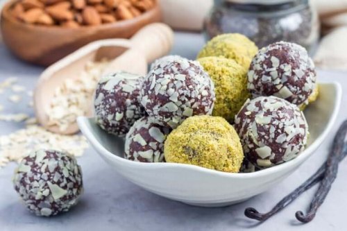 A bowl of truffles.