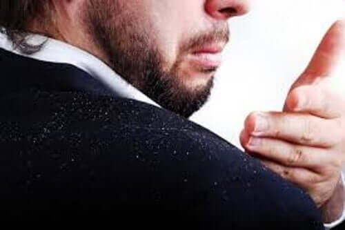 A man with dandruff.