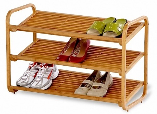 дървена стойка за подреждане на обувки