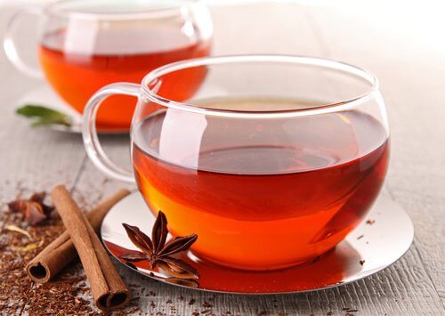 Bay leaf and cinnamon tea.